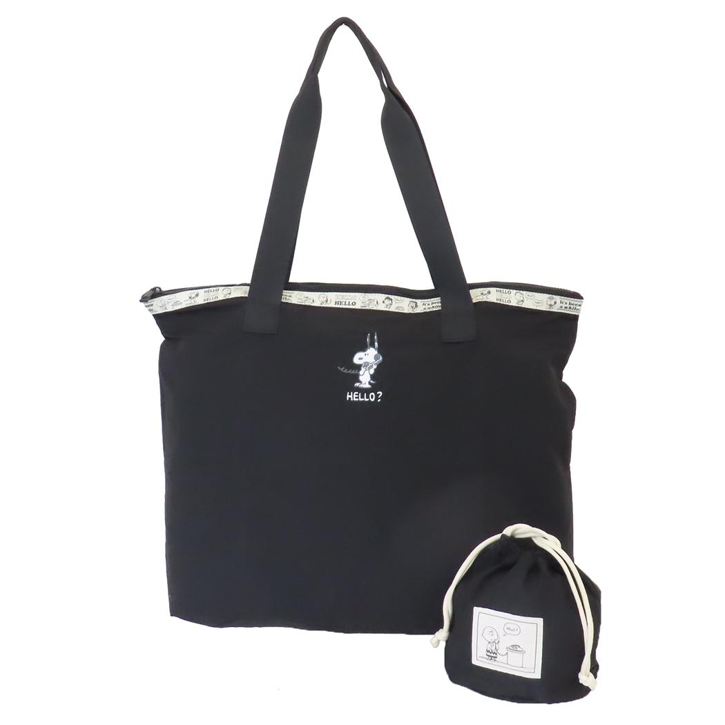 スヌーピー 手提げかばん スーベニアトート VINTAGE BK ピーナッツ キャラクター グッズ