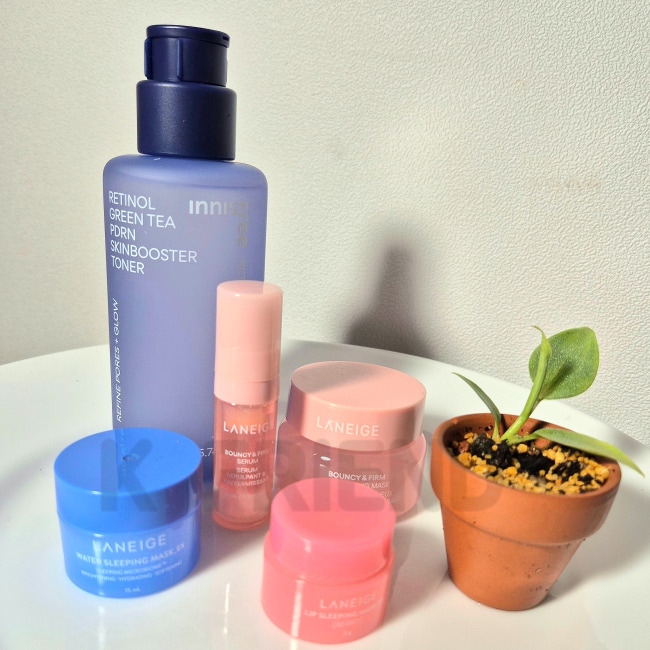 [企画5種セット] バウンシーアンドファームアイスリーピングマスク20g+バウンシーアンドファームセラム5ml+ウォータースリーピングマスク15ml+リップマスク3g+PDRNトナー170ml