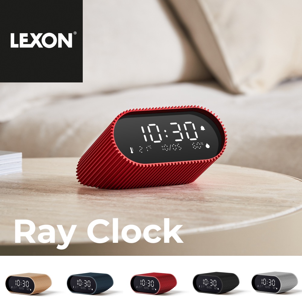 【国内正規品】Ray Clock アラームクロック 目覚まし時計 USB-C充電式バッテリー