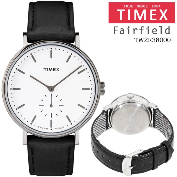 並行輸入品 TIMEX (タイメックス) Fairfield （フェアフィールド サブセコンド ブラック） TW2R38000 41mm 腕時計