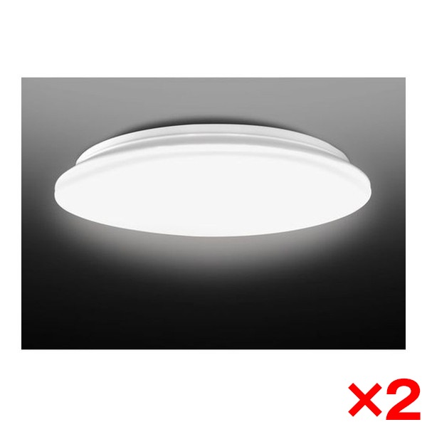 【2個セット】 シーリングライト 6畳 洋風 LED 昼光色 調光 リモコン付き 照明 天井 NLEH06R24A-DLD