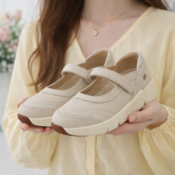 女性用快適フラットシューズ YAFSLH535IV HFGI1A GN_GN