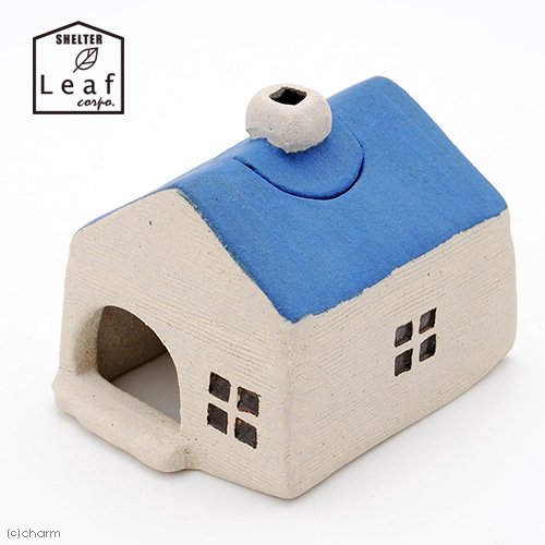 シェルター　おうちウェットシェルター　ブルー　信楽焼　爬虫類　両生類　ＣＲＣ17―85―30―20―00