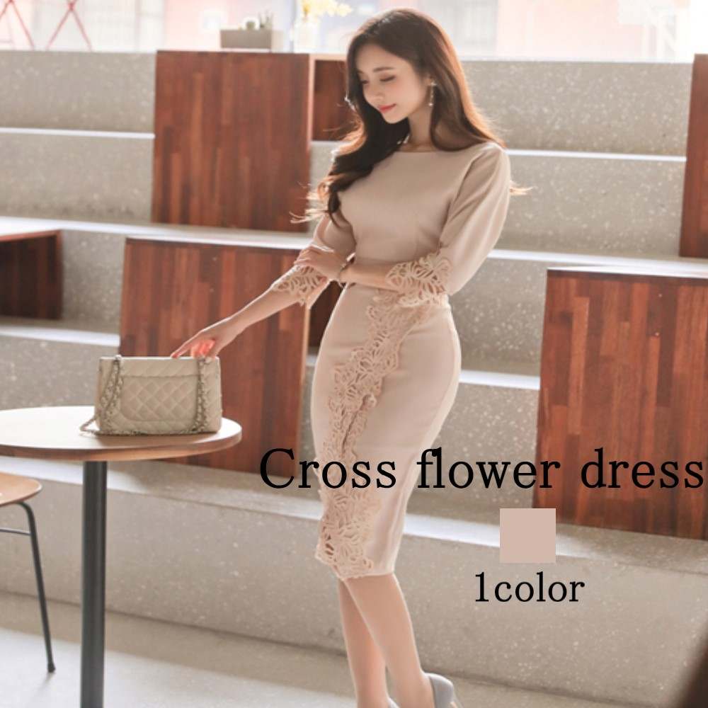 ドレス レディース クロスフラワードレス ワンピース 結婚式 発表会 大人 紫 ロング ランキング お呼ばれ ロングドレス ブランド 50代 フォーマル 着痩せ トップス ミニドレス パーティードレス 5,178円