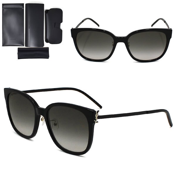 サングラス SAINT LAURENT SL M48S_C/K-002 アジアンフィット メンズ レディース ユニセックス SLM48SCK-002 ブラック スモーキーグラデーション