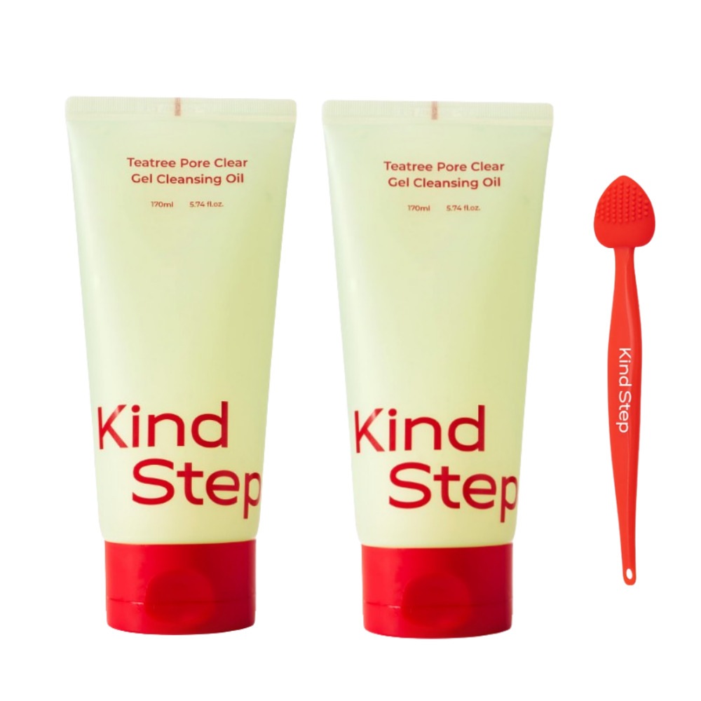 ティーツリージェルクレンジングオイル 170ml + 170ml + 毛穴ブラシ