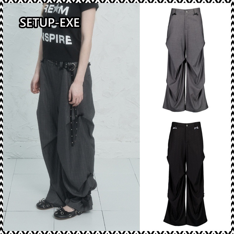 SETUP-EXE RIBBON STRIPE SLACKS