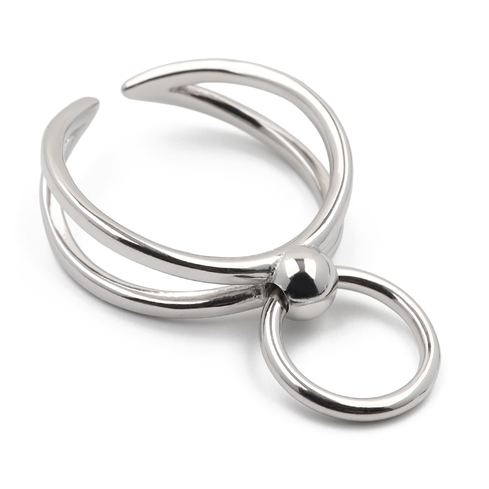 925 二連リング マルカン シンプル [cr110]