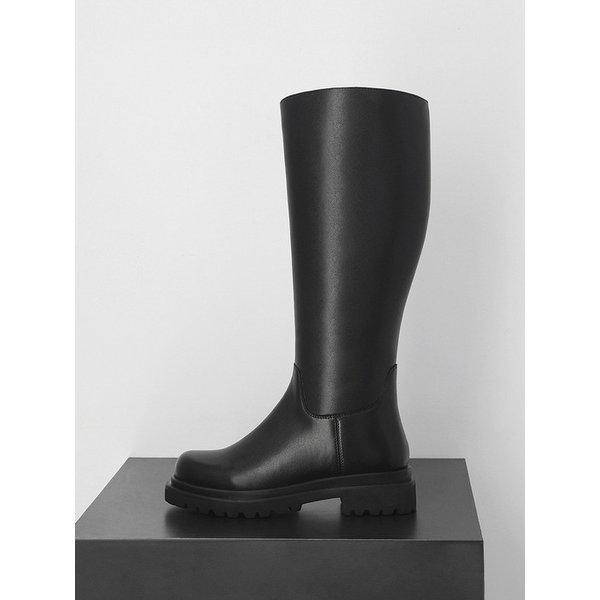 マッツ 女性 カジュアル 2段モールド ロングブーツ 4.5cm LCWL75M44V
