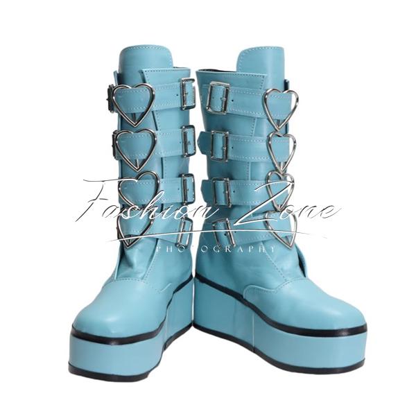 バーチャル VTuber 風 白波らむね コスプレ靴 男女兼用 シューズ 道具小物 ブーツ cosplay ハロウィン仮装 変装