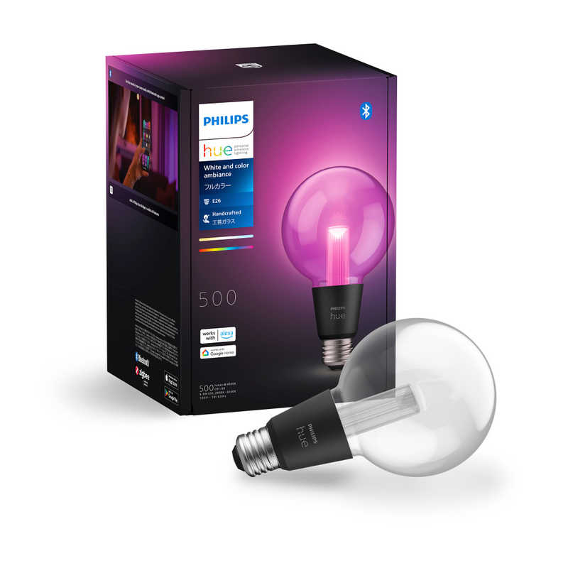 フィリップス　PHILIPS　Philips Hue ライトガイド E26 G95 ［E26 /ボール電球形 /40W相当 /1個 /全方向タイプ］　PHLG-G95