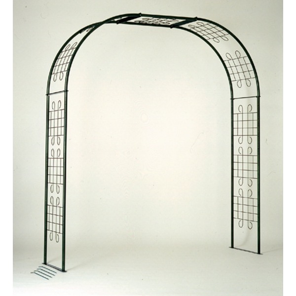 フラワーアーチ/ガーデニング用品 (幅174cm) スチールパイプ製 日本製 『エクセレント』 (園芸 庭 花 エクステリア)