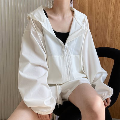 2点セット セットアップ パーカー 前開き ファスナー ボリューム袖 ポケット ショートパンツ ウエストゴム Aライン 可愛い かわいい 大人可愛い きれいめ シンプル 上品 おしゃれ かっこいい