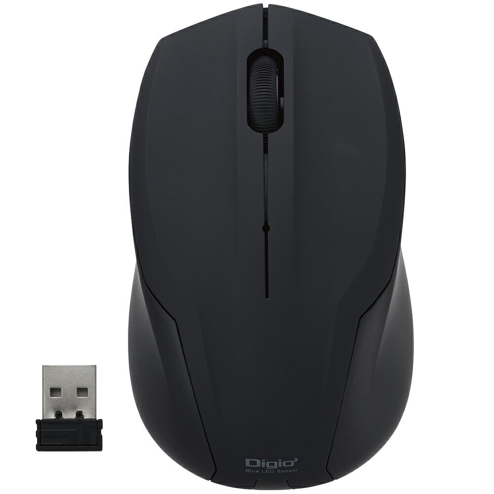 （まとめ買い）無線静音3ボタンBlueLEDマウス ブラック MUS-RKT125BK [x3]
