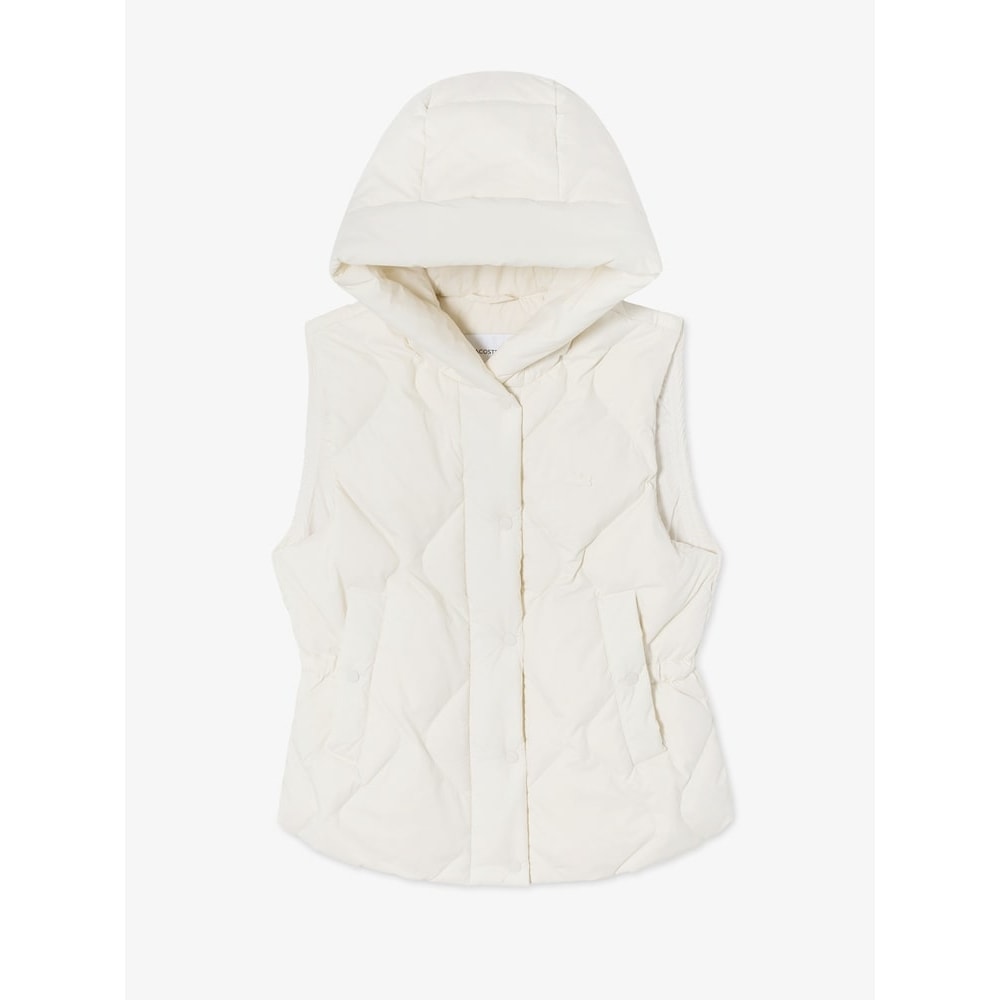 ラコステ女性用パーカーキルティングダウンベスト BF521E-54N BUQ Q2NBF521E-54NBUQ