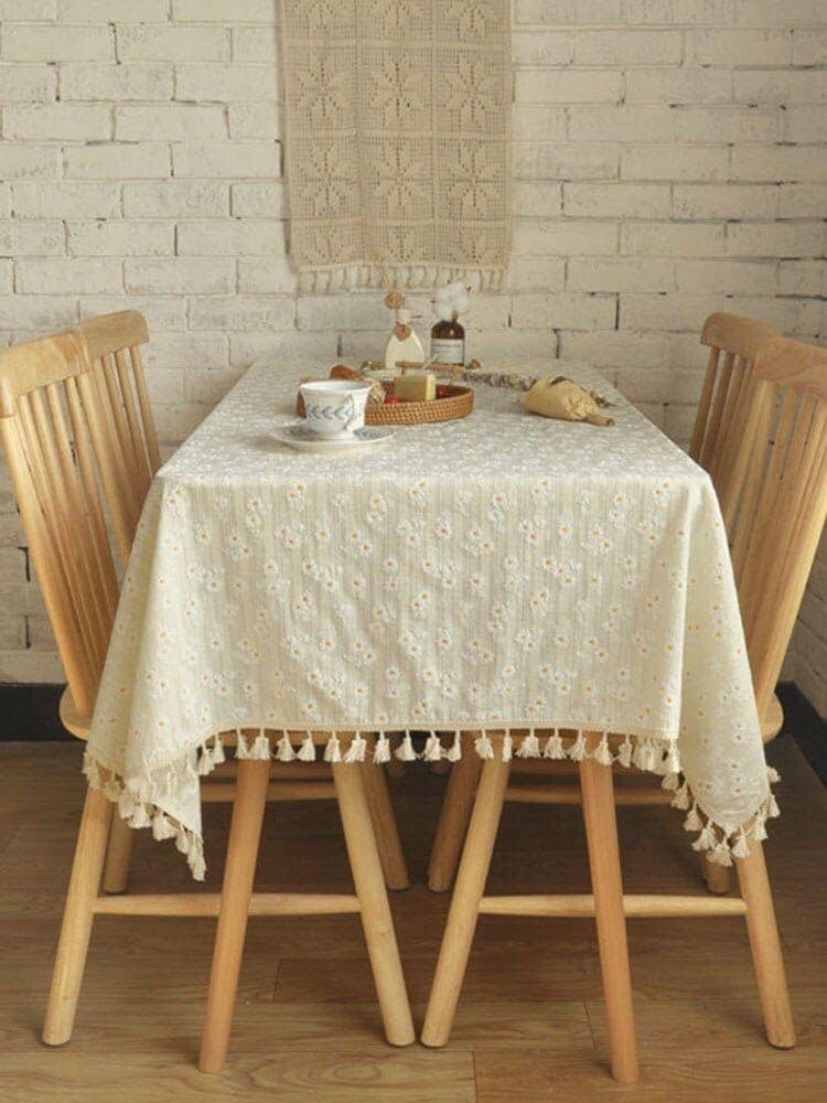 【20点セット】急速出荷トレンド感たっぷり 早い者勝ち テーブルクロス デイジー ラウンドティーテーブル 庭 タッセル315 45,135円