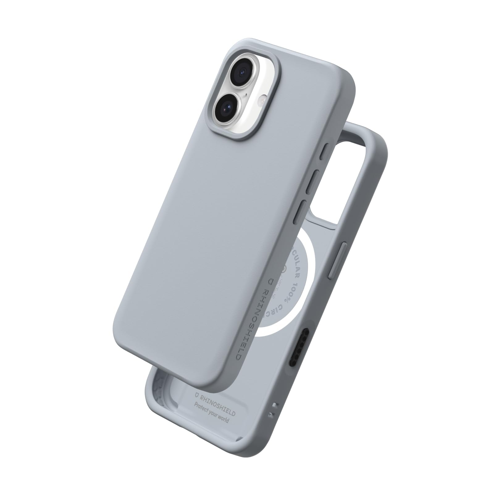 RHINOSHIELD (ライノシールド) MagSafe対応ケース iPhone 16 対応 SolidX - 衝撃吸収強化 スリム 耐衝撃スマホケース 3.5メートルからの落下保護 - アッシュグ