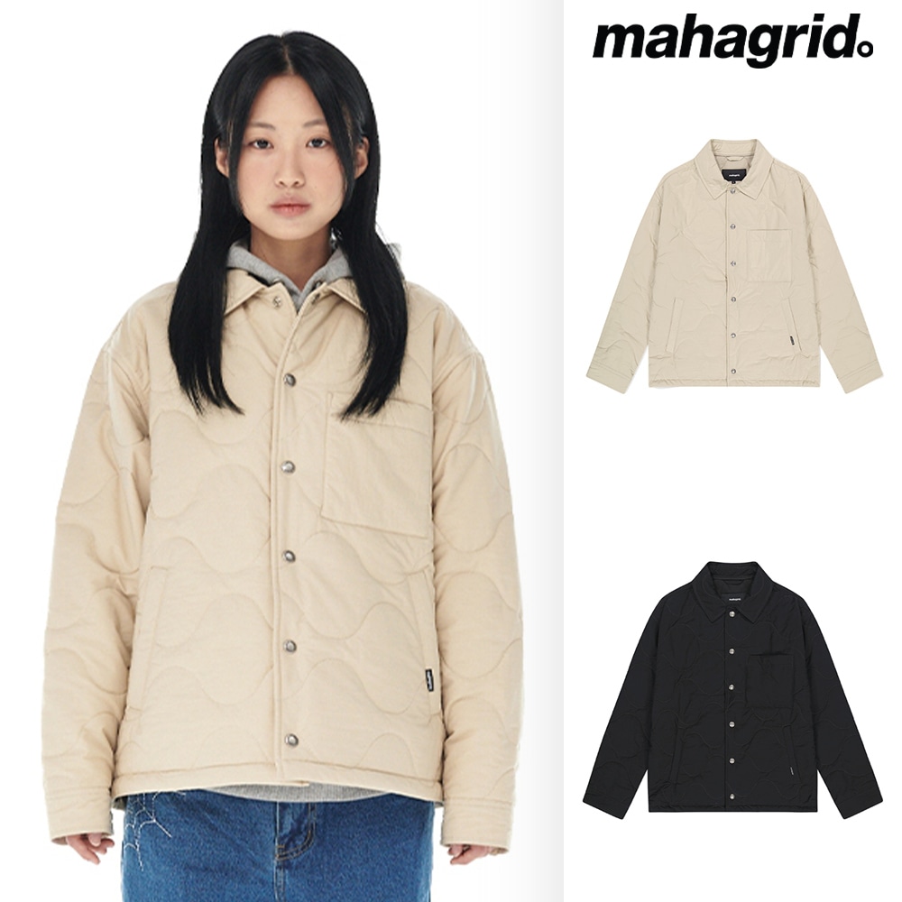 [mahagrid] QUILTED BOMBER JACKET