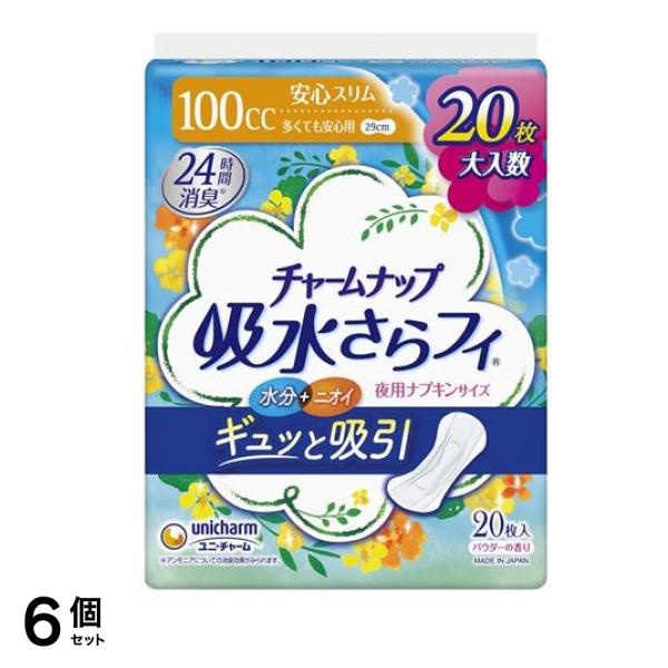 吸水さらフィ 100cc 安心スリム 多くても安心用 29cm 20枚入 6個セット
