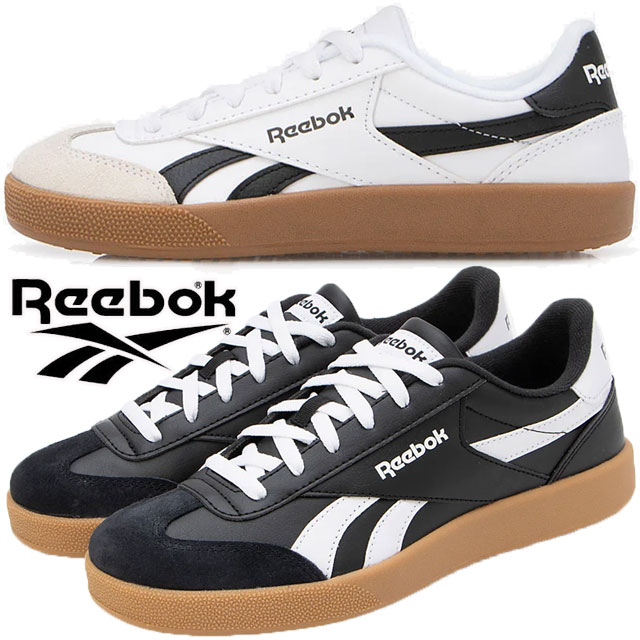 リーボック メンズ スニーカー 白 靴 レディース スマッシュエッジ S 黒 テニスシューズ カジュアル ローカット レースアップ Reebok 100208245 100208246