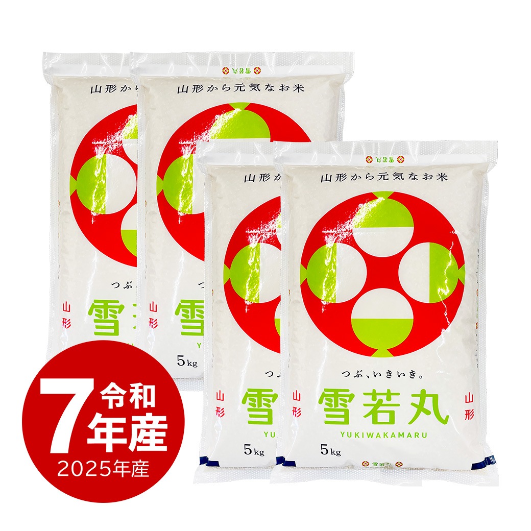 米 20kg 山形県産雪若丸 令和7年産 お米 白米 精米 20キロ