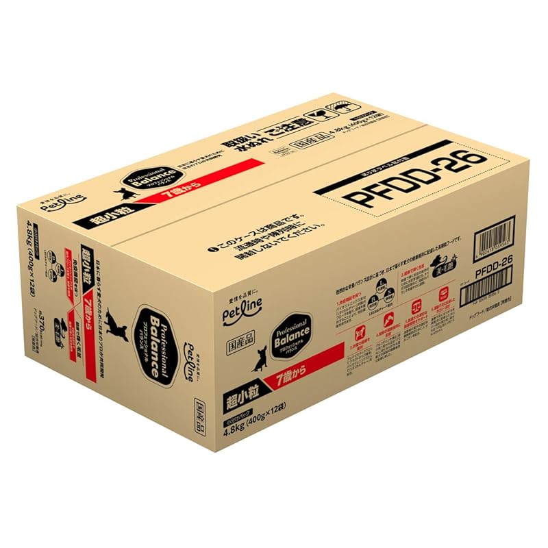 ペットラインプロバラ プロフェッショナル・バランス 超小粒 7歳から 4.8kg（400g×12袋）