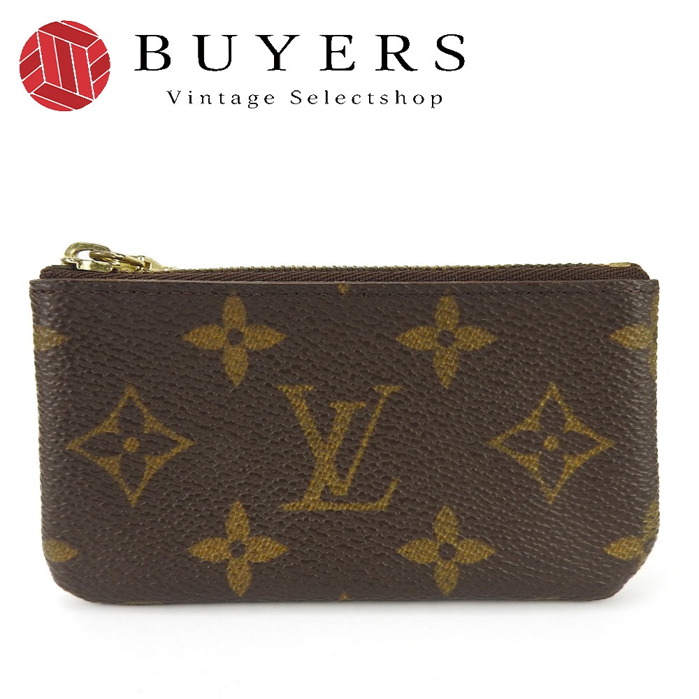 中古 コインケース ポシェットクレ M62650 モノグラムキャンバス ブラウン ゴールド金具 コンパクト 小物入れ レディース メンズ