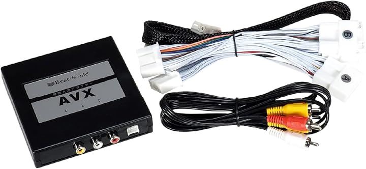 ディスプレイオーディオ外部入力アダプター AVX02 汎用品(ブラック)