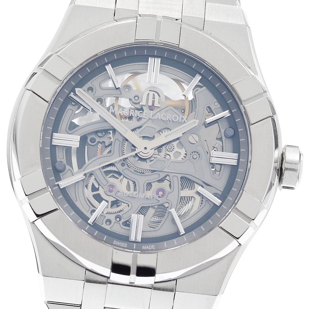 モーリス・ラクロア Maurice Lacroix AI6007-SS002-030-1 アイコン 自動巻き メンズ 美品 箱・保証書付き_887258【中古】