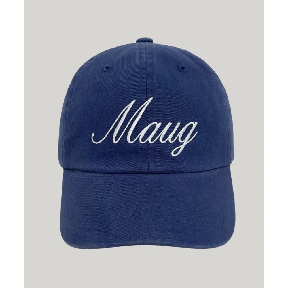 MAUG デイリーレタリングウォッシュボールキャップネイビー