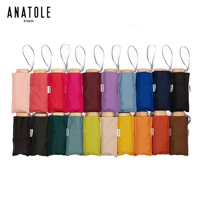 ANATOLE solidcolors 晴雨兼用 傘 折りたたみ コンパクト 男女兼用