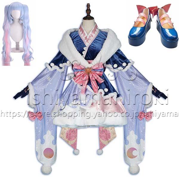 VOCALOID 初音ミク 2023雪ミク コスプレ衣装 靴 コスチューム cosplay イベント 演出服 アニメ変装 仮装 ハロウィン