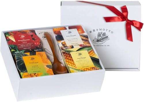 野菜をMOTTO 野菜スープ 4個 セット (おまかせ/ギフト/スプーン付き) レトルト スープ カップスープ 詰め合わせ (レンジで1分 / 国産野菜/常温保存) 御祝い 内祝い プレゼント 母の日