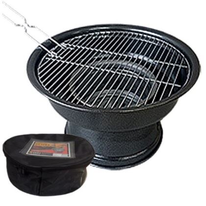 ジッピーニ バーベキュー 円形 グリル + バッグバーべキュー・クッキング用品