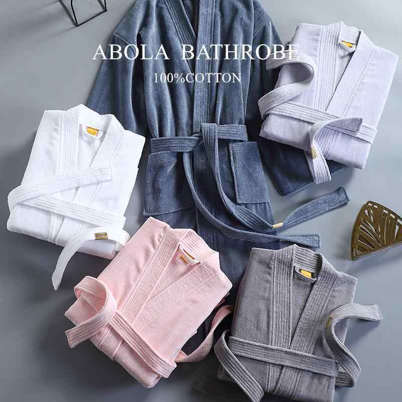 バスローブ ナイトウェア 吸水性 パジャマ ネグリジェ ルームウェア ナイト ガウン パジャマ ロング マント 家庭 衣料品 メンズ レディース兼 ユニセックス 春夏秋