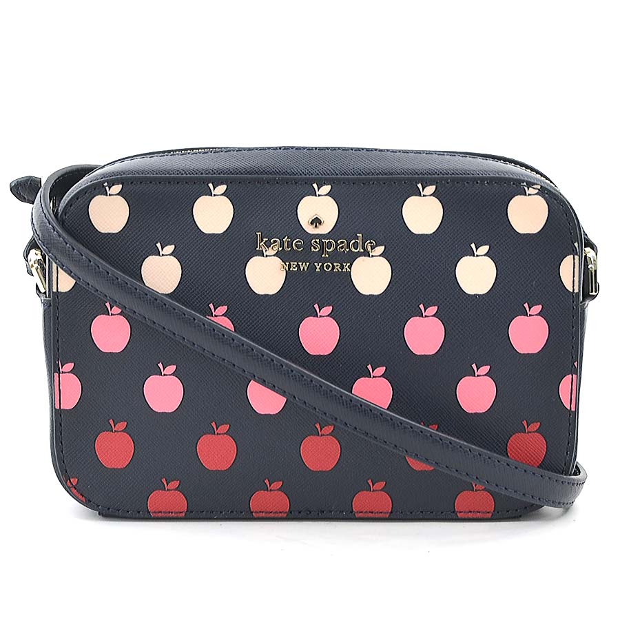 ケイトスペード Kate Spade ショルダーバッグ レザー ネイビー×ピンク系 レディース 55921k