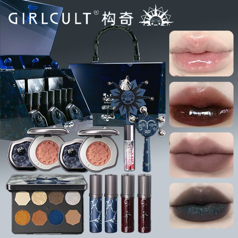 【ハロウィン限定】コスメセット メイクギフトセット リップ/チーク/アイシャドウ/ミラー/フィンガーチェーン/イヤーカフ スモーリー 遊び心のある日常メイクハロウィン コスプレ