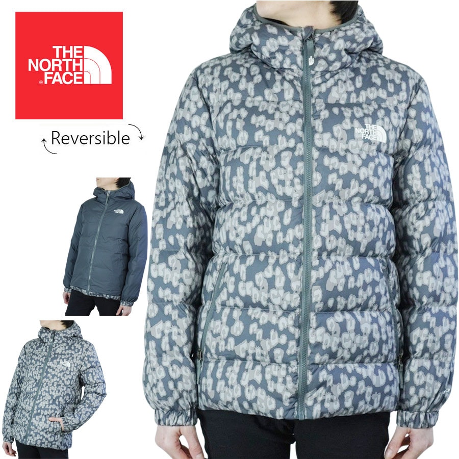 ノースフェイスTHE NORTH FACEキッズ ジャケットG PRNT HYLTE DW JKTガールズ プリント ハイアライト ダウンジャケット リバーシブ