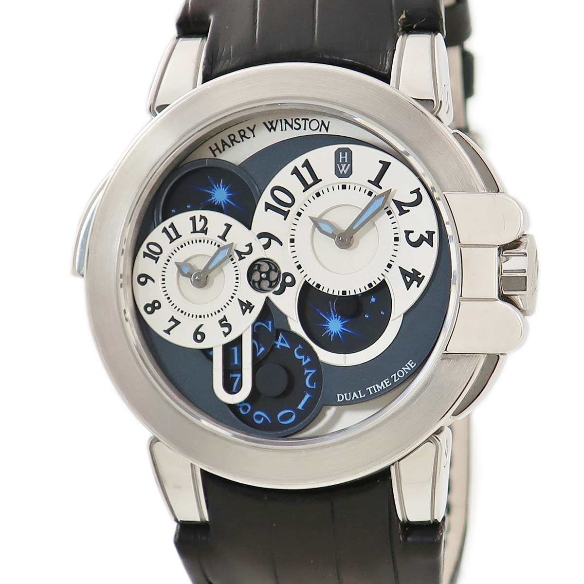 オーシャン デュアルタイム OCEATZ44WW004 自動巻き メンズ K18WG無垢 GMT 3年保証