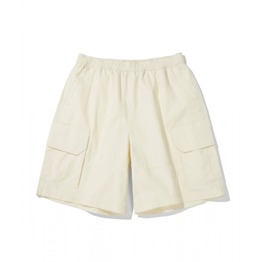 CODEGRAPHY ソフトエッセンシャル バミューダ カーゴショーツ_クリーム