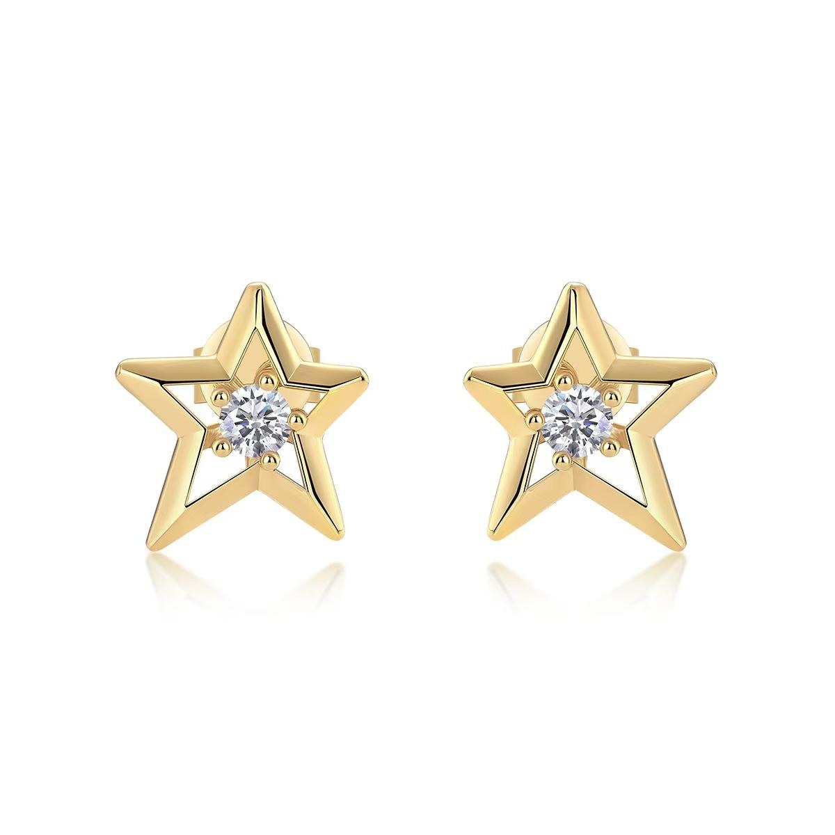 【#42】(ほしくず)S925モアサナイトのイヤリング