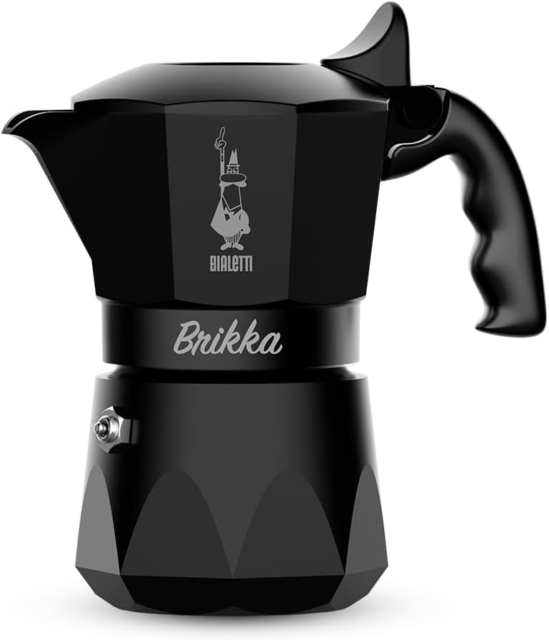 【日本限定色】BIALETTI(ビアレッティ) ブリッカ ブラック 2カップ 直火式 (コーヒーメーカー エスプレッソメーカー マキネッタ)