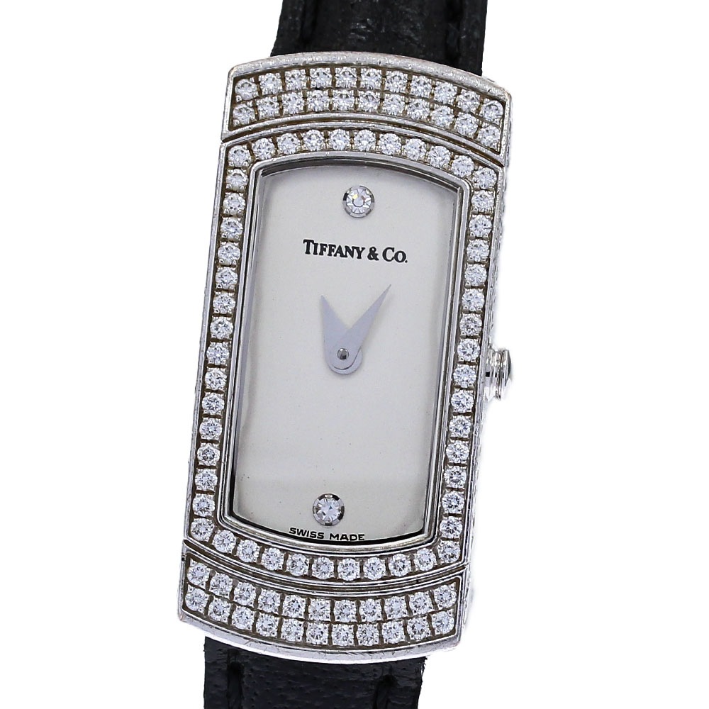 ティファニー TIFFANY&Co. カクテルウォッチ K18WG ダイヤモンド クォーツ レディース 保証書付き_829483【中古】