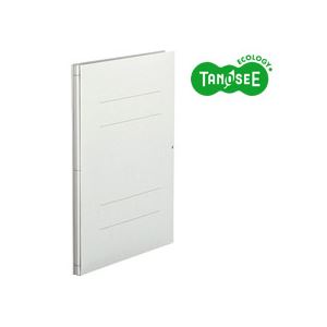 （まとめ）TANOSEE 背幅伸縮フラットファイル バインダー 2穴 A4タテ 1000枚収容 グレー 30冊