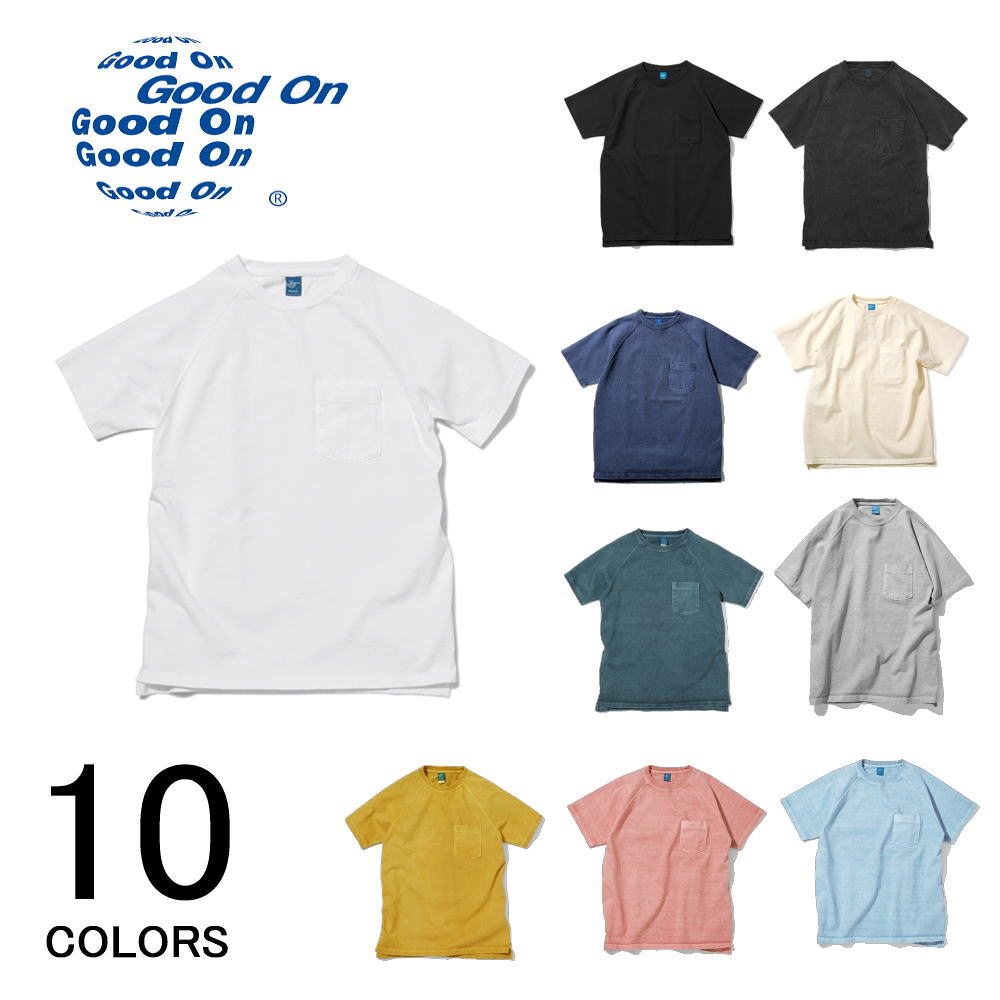 ヘビー ジャージー ショートスリー ブラグラン ポケットＴシャツ GOST1101