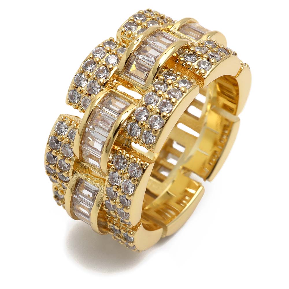 チェーンリング パヴェ [r302-gold]