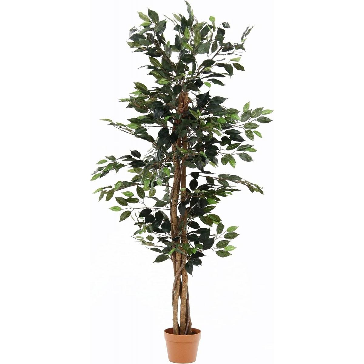 【I】不二貿易 フェイクグリーン インテリアグリーン フィカスA 人工観葉植物 完成品 インテリア 高さ150cm 52661