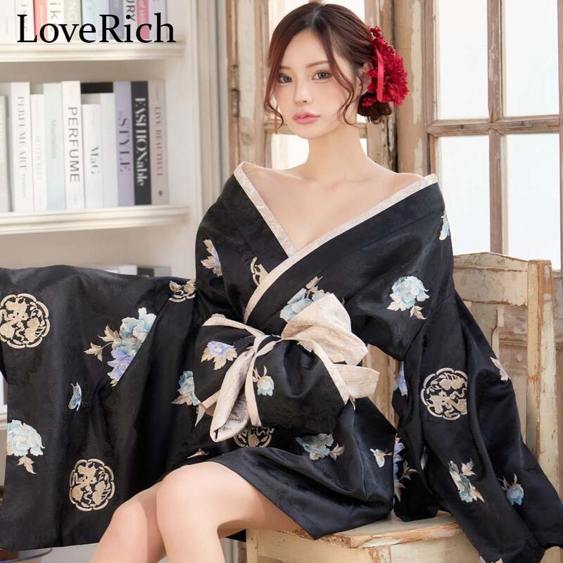 お安く提供4色ホワイト ブラック ベージュ ミント 花魁 着物ドレス セクシー 着物 ドレス 着物風ドレス キャバドレス ミニドレス コスプレ 衣装 インスタ 撮影 キャバ お水 パーティー イベ