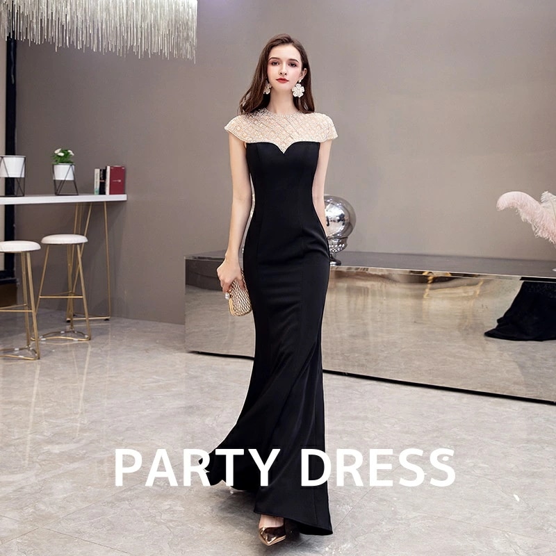 最終値下げレディースドレス エレガント 高級感 着痩せ ２色 ロング丈 ロングドレス ウェディングドレス パーティードレス イブニングドレス 忘年会 二次会 お呼ばれ 礼服 司会 宴会 披露宴 音楽会