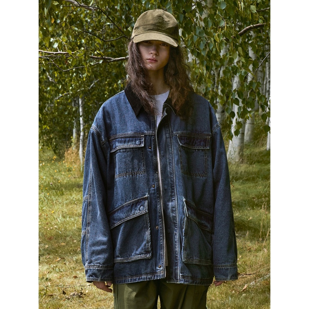 フルークフルークデニムワークキルティングジャケット FDJ102 2COLOR W